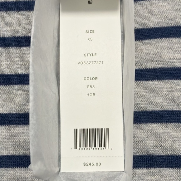 NWT Vince Cashmere Blend Striped Sweater Size XS - Picture 6 of 9